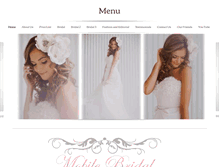 Tablet Screenshot of mobilebridalhairandmakeup.com